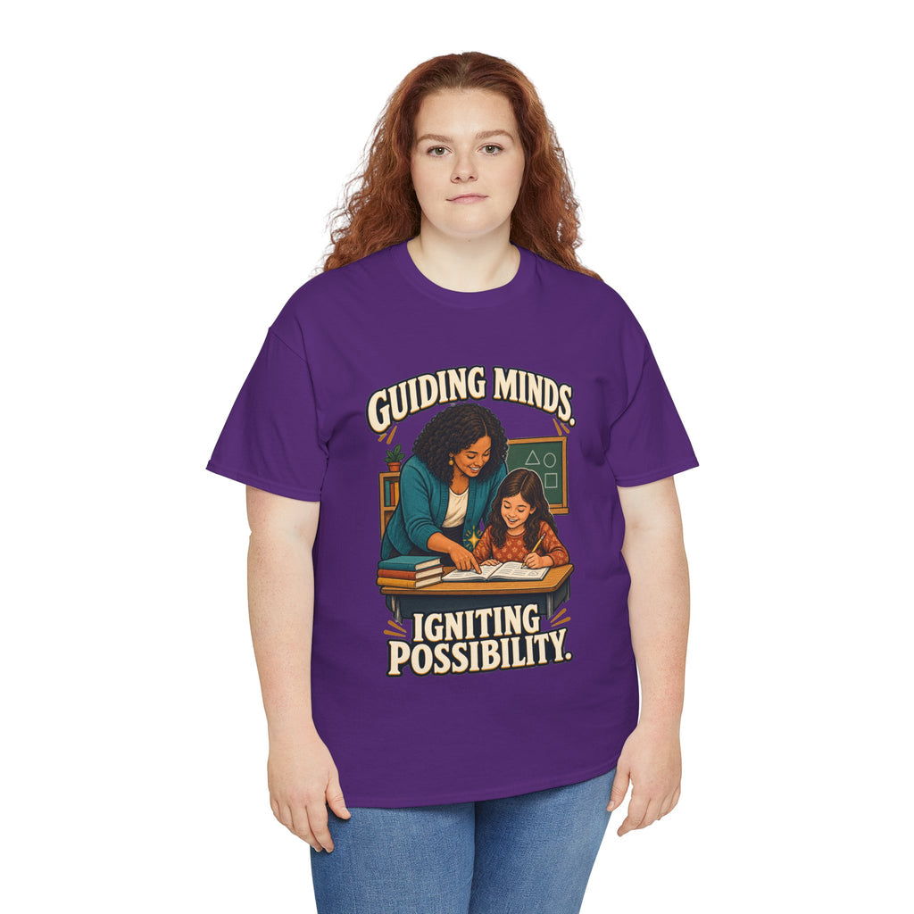 Guiding Minds, Igniting Possibility T-Shirt | Teacher Tribute