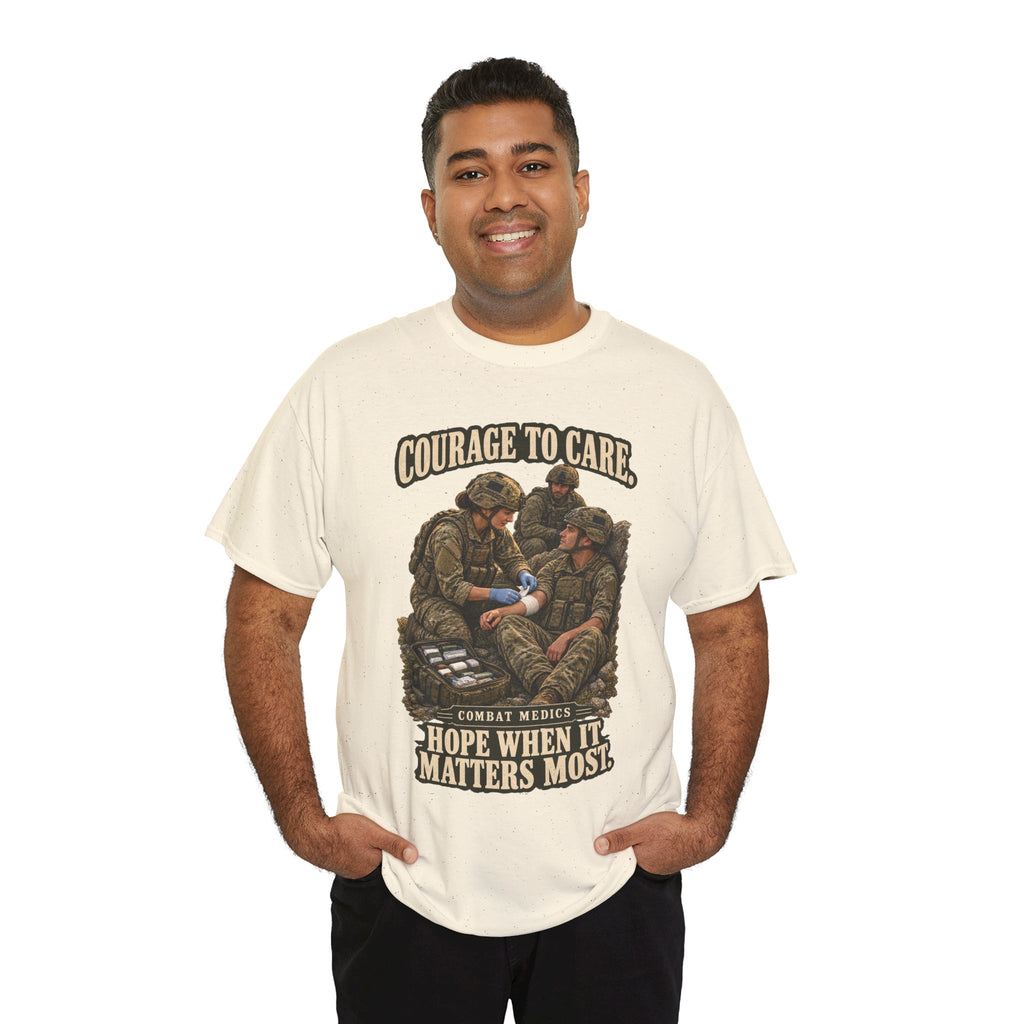 Courage to Care Combat Medic T-Shirt | Military Tribute