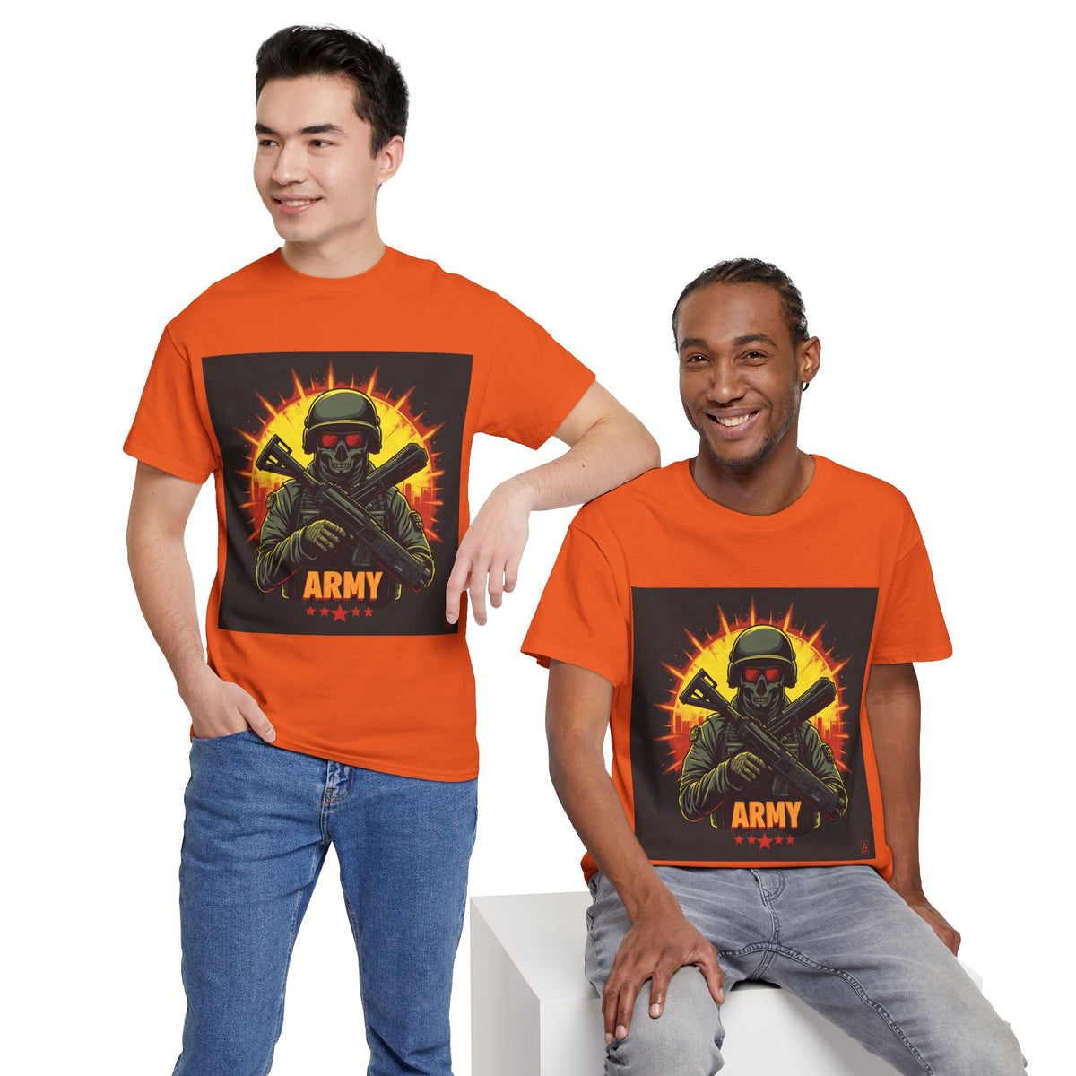 Army Skull Graphic T-Shirt
