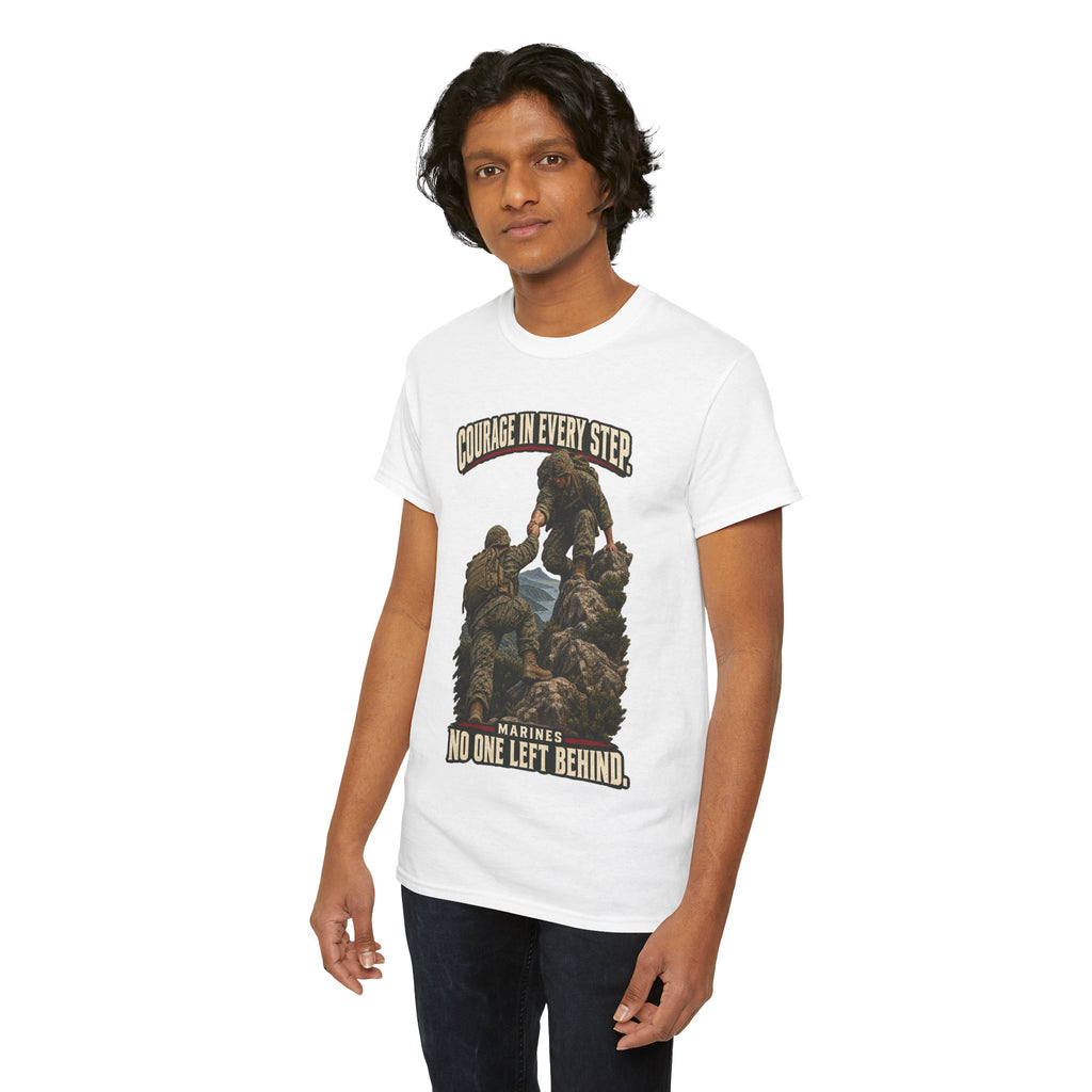 Courage in Every Step T-Shirt | Marines Tribute