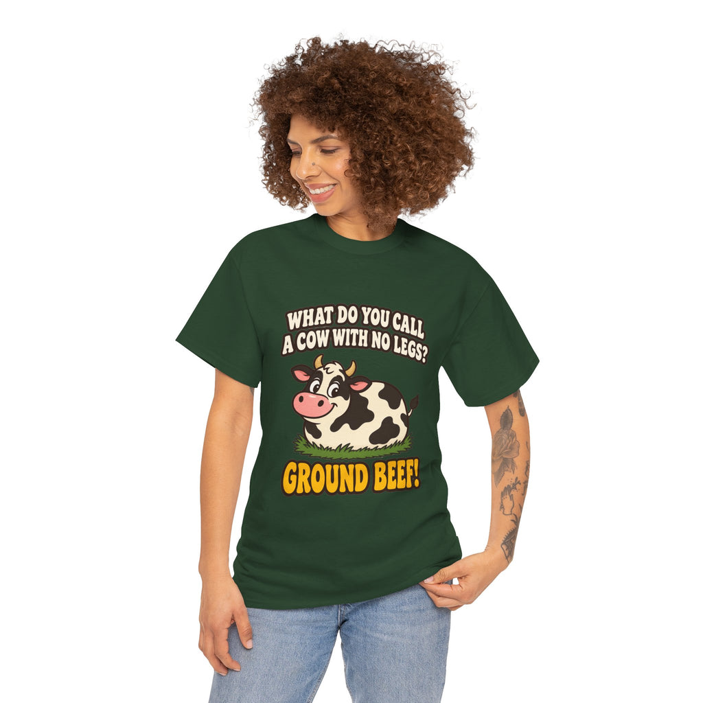 Ground Beef Cow Pun T-Shirt | Dad Joke Humor