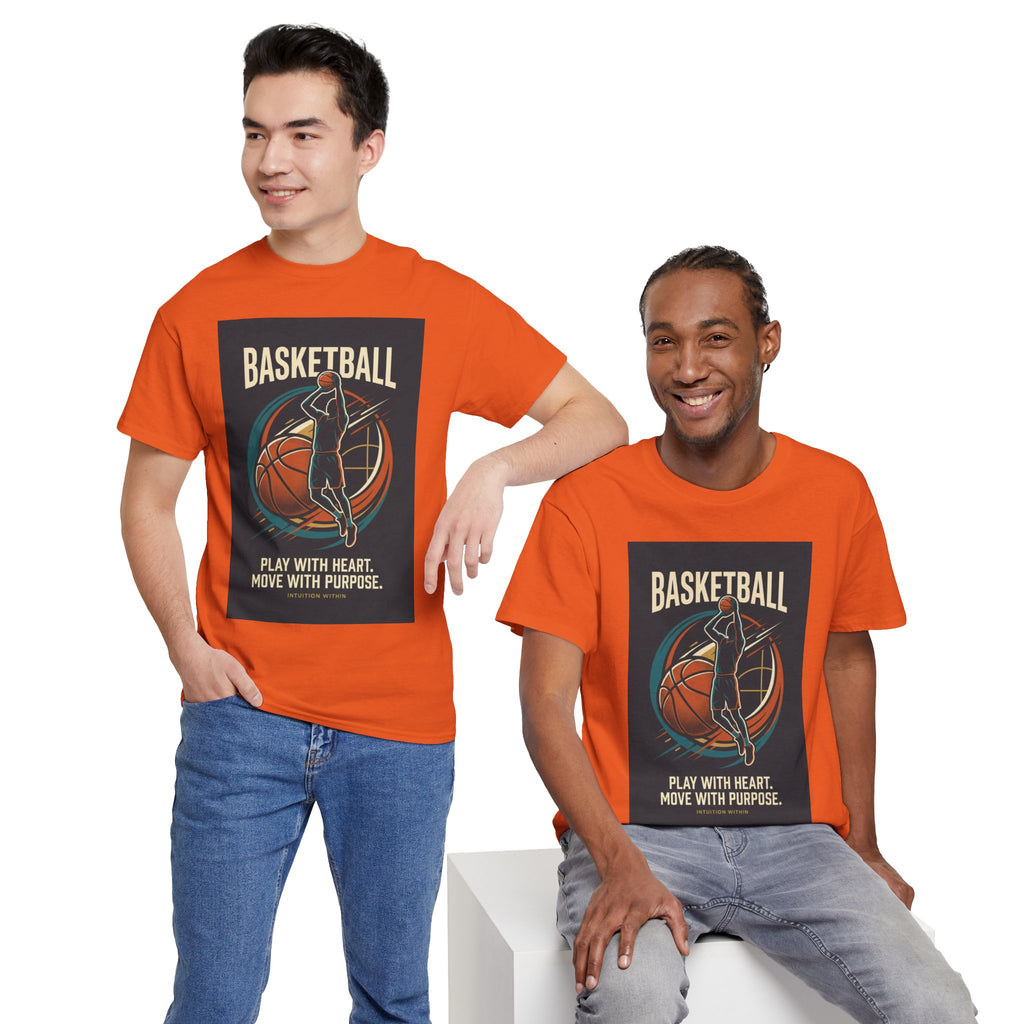 Play with Heart, Move with Purpose Basketball T-Shirt
