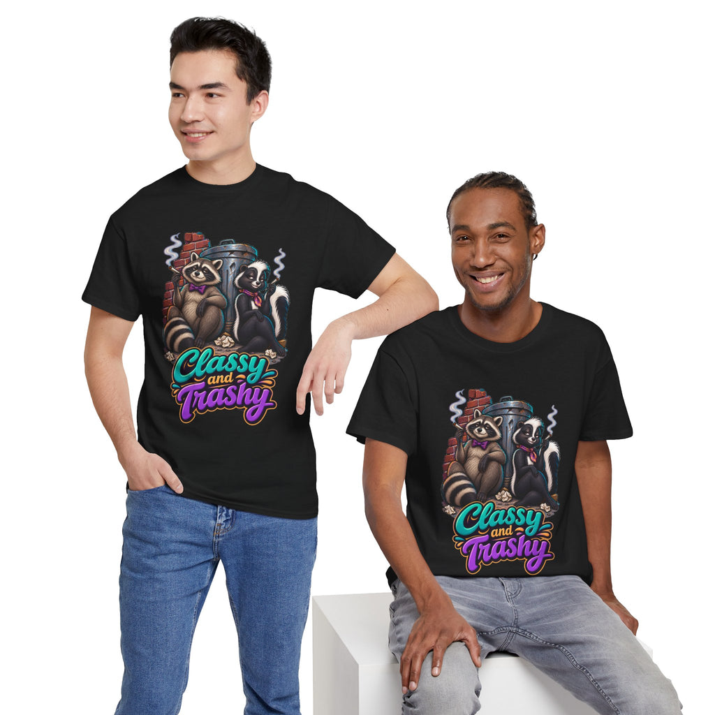 Classy and Trashy Raccoon T-Shirt | Trash Panda Humor