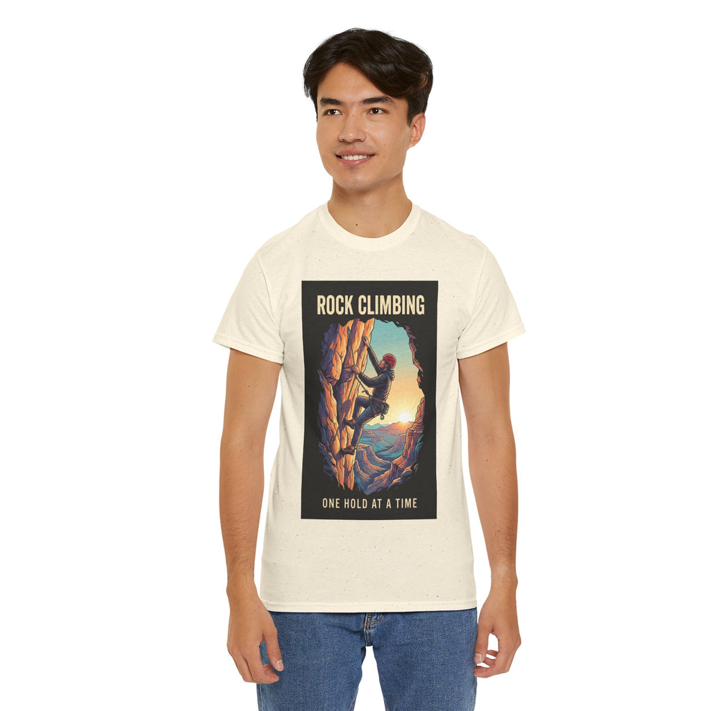 One Hold at a Time Rock Climbing T-Shirt | Outdoor Adventure