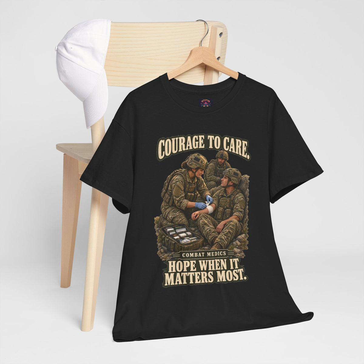 Courage to Care Combat Medic T-Shirt | Military Tribute