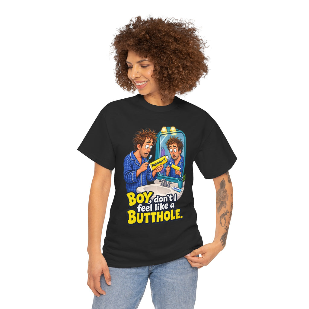 Feel Like a Butthole T-Shirt | Funny Bathroom Humor