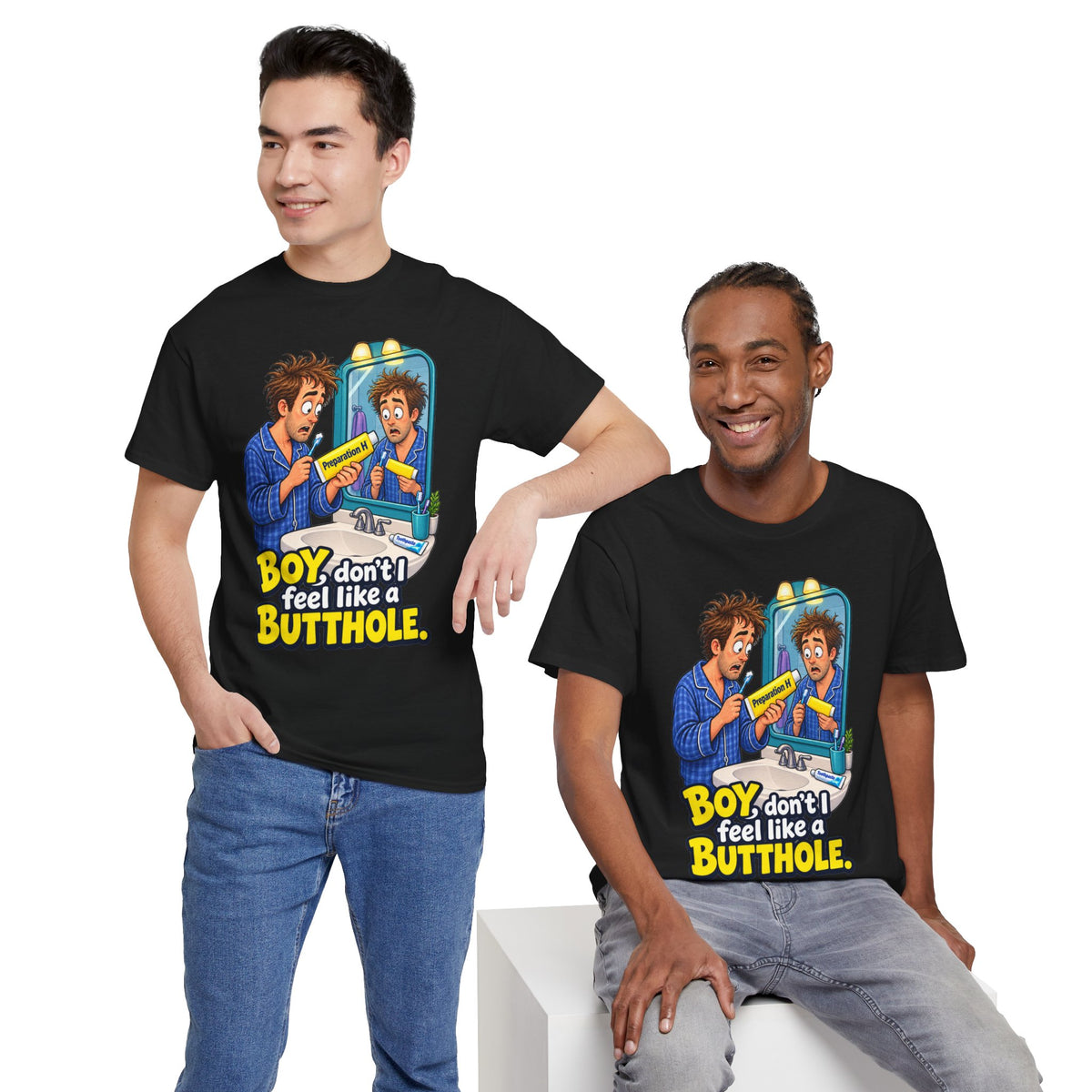 Feel Like a Butthole T-Shirt | Funny Bathroom Humor