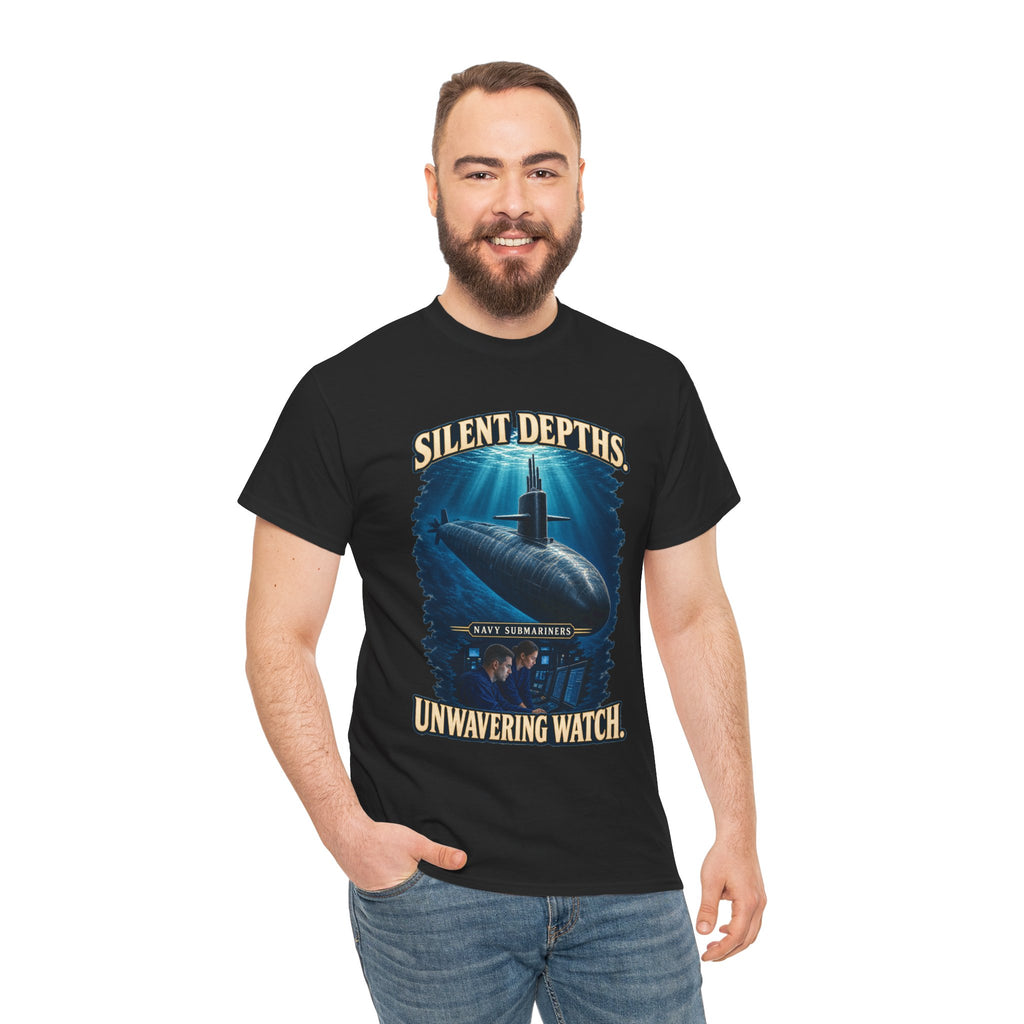 Silent Depths, Unwavering Watch T-Shirt | Submariner Tribute