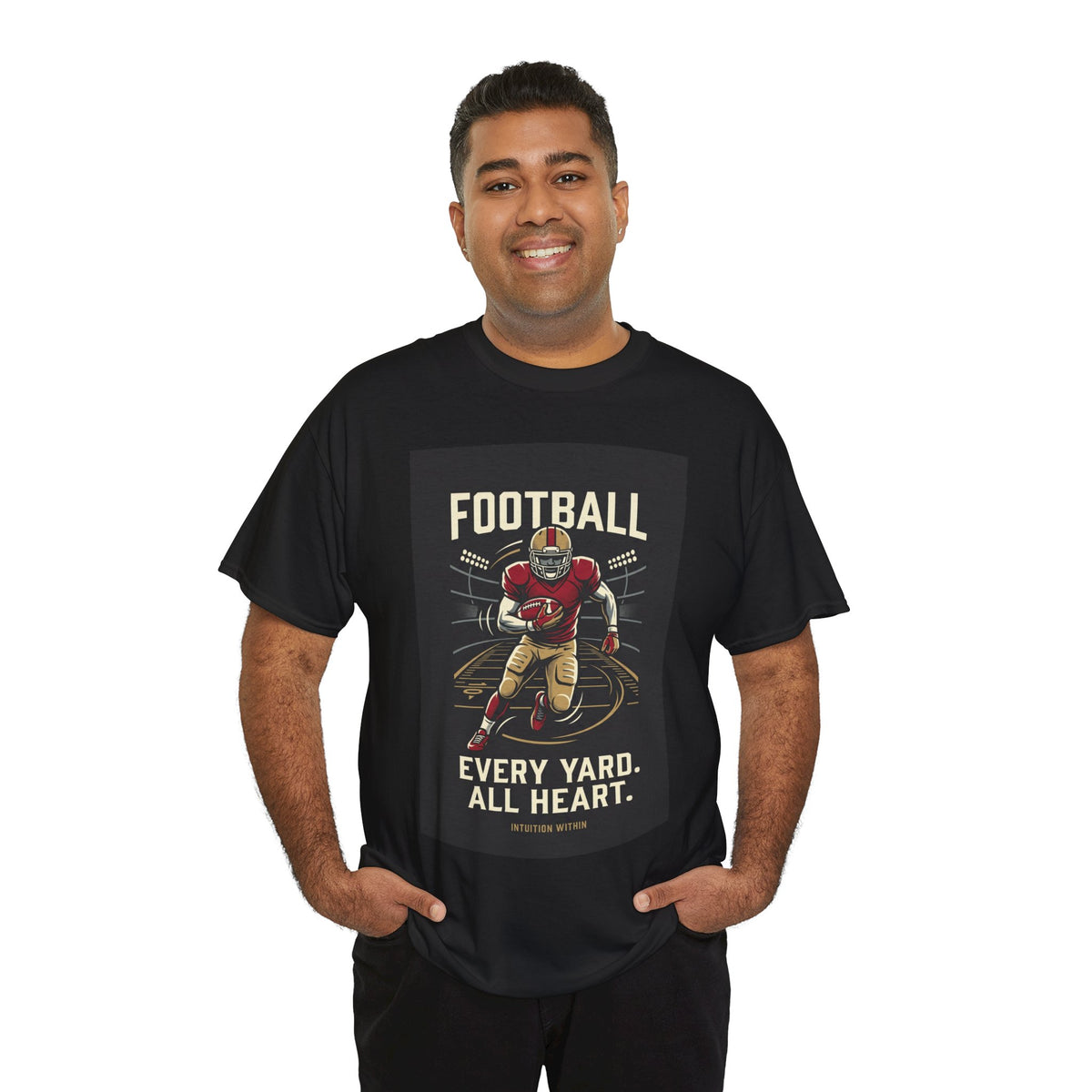 Every Yard, All Heart Football T-Shirt