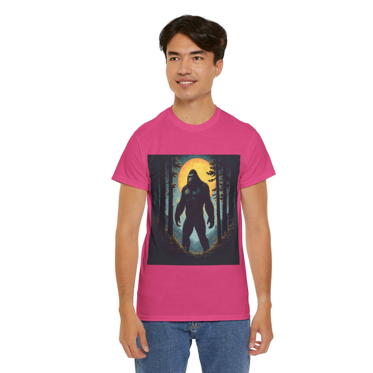 Bigfoot Forest Moon Graphic Tee
