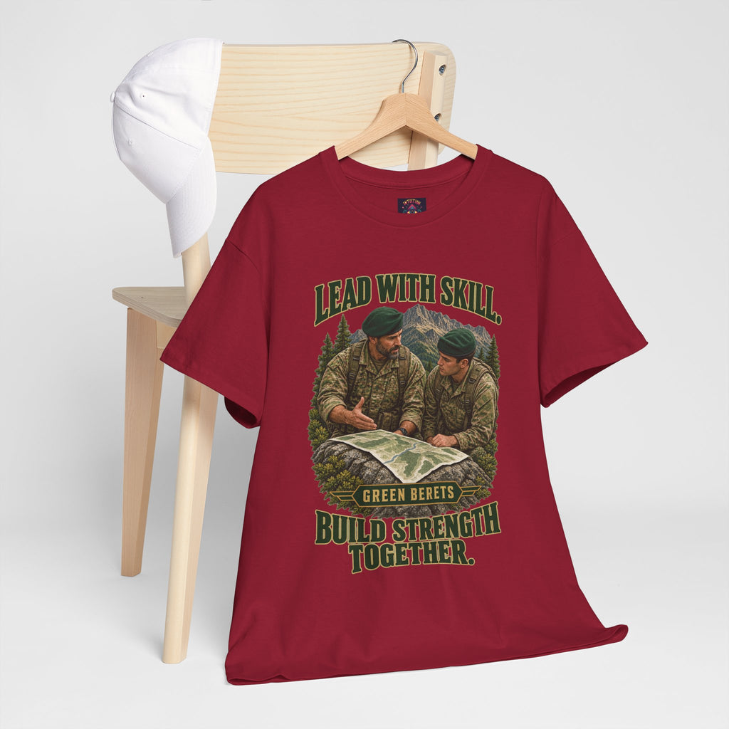 Green Berets Tribute T-Shirt | Lead with Skill, Build Strength Together