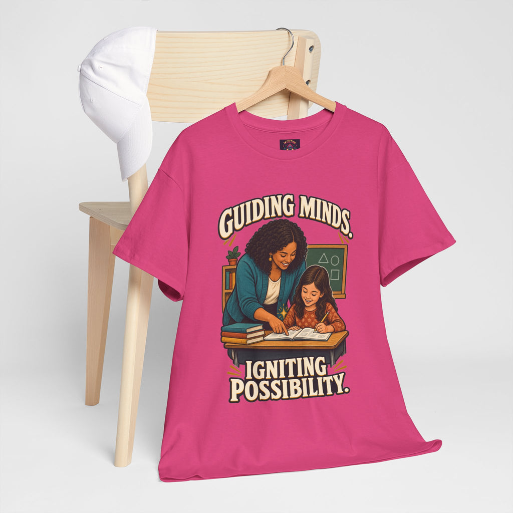Guiding Minds, Igniting Possibility T-Shirt | Teacher Tribute