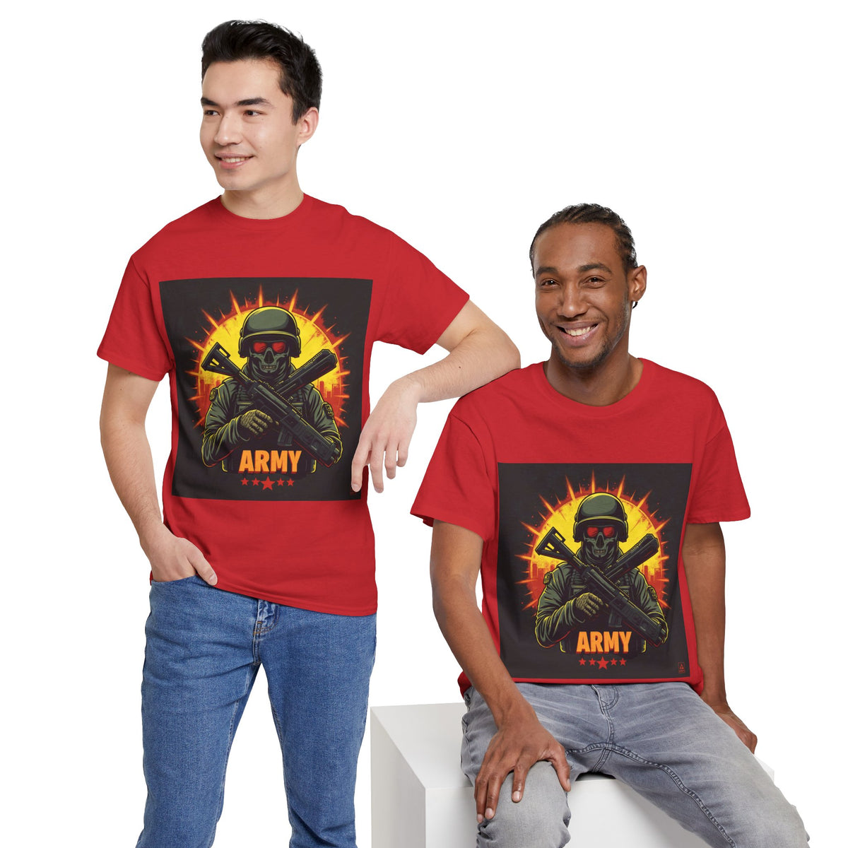 Army Skull Graphic T-Shirt