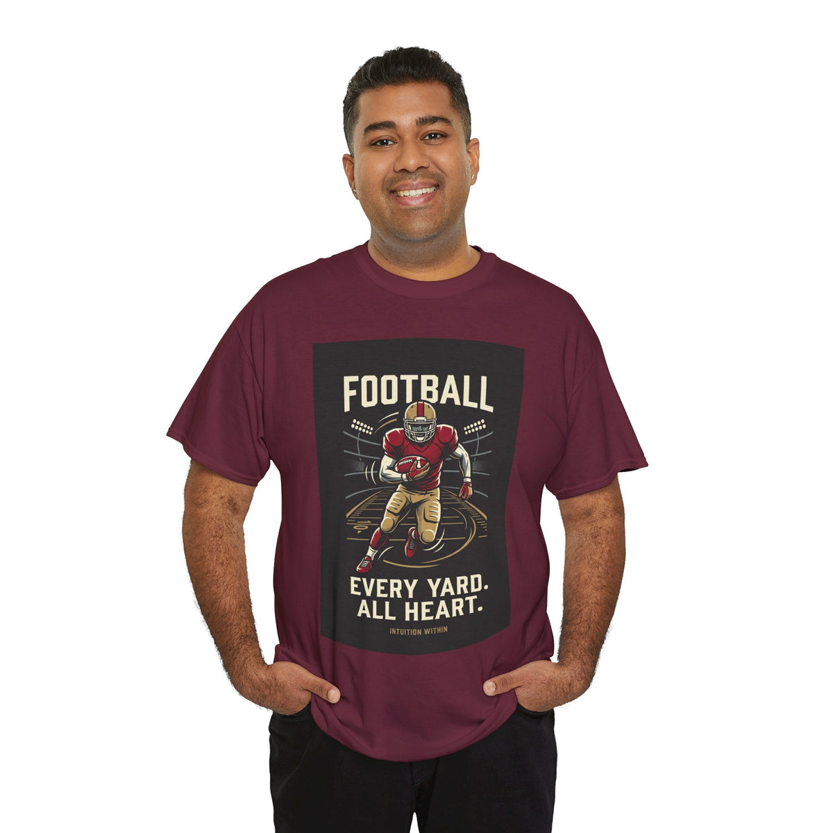 Every Yard, All Heart Football T-Shirt