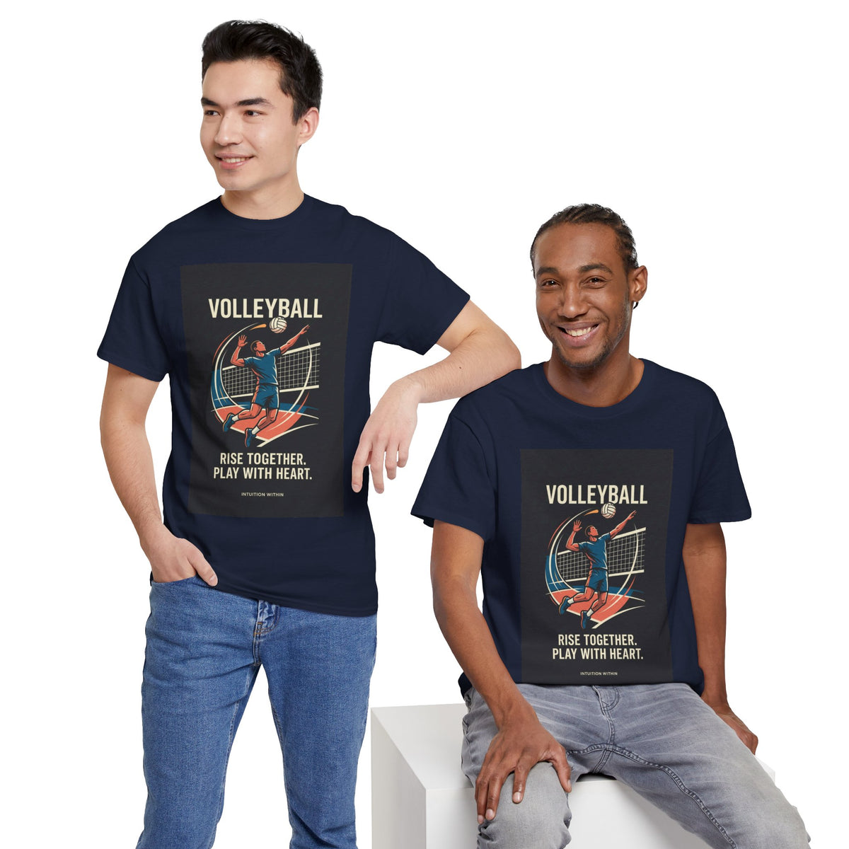 Rise Together, Play with Heart Volleyball T-Shirt