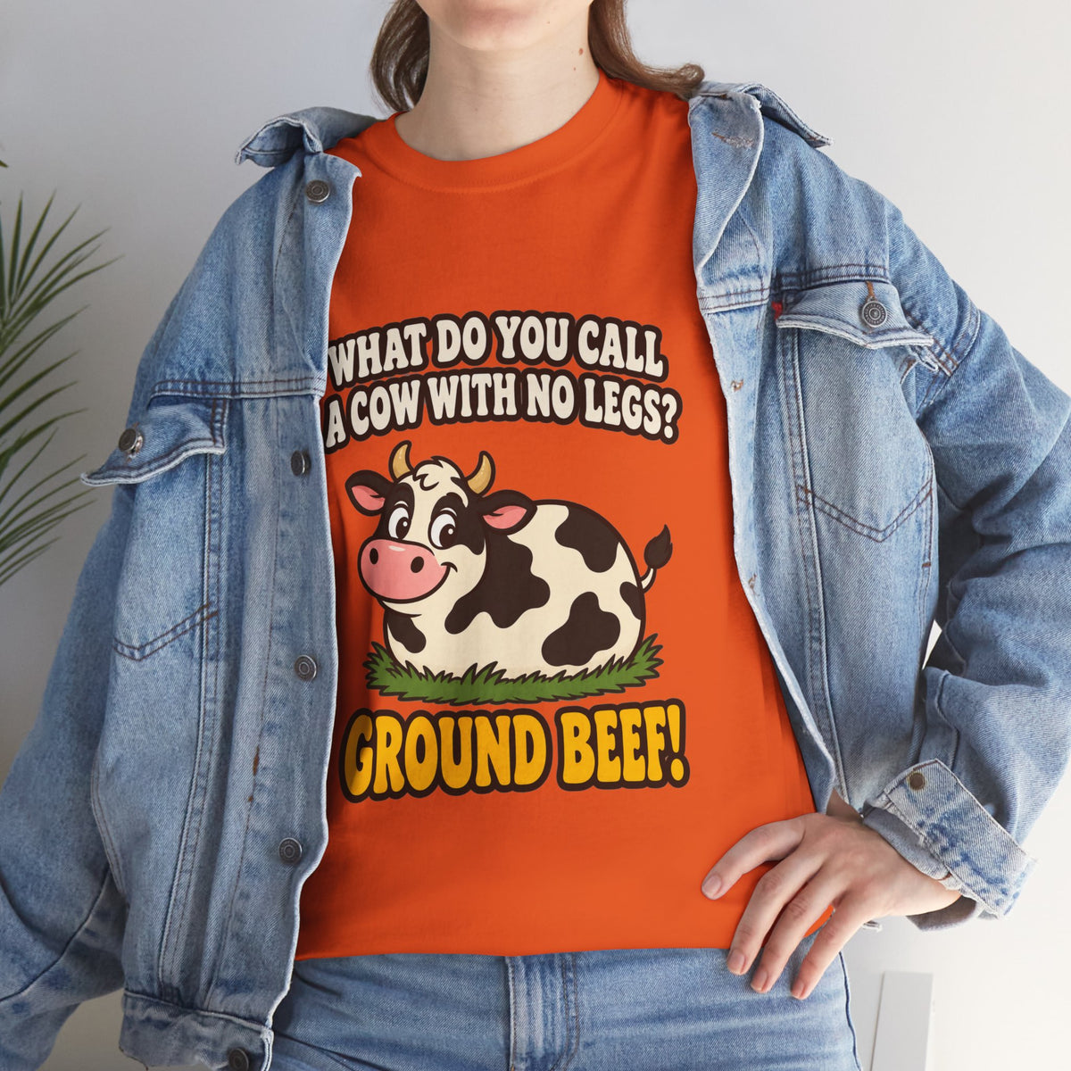 Ground Beef Cow Pun T-Shirt | Dad Joke Humor