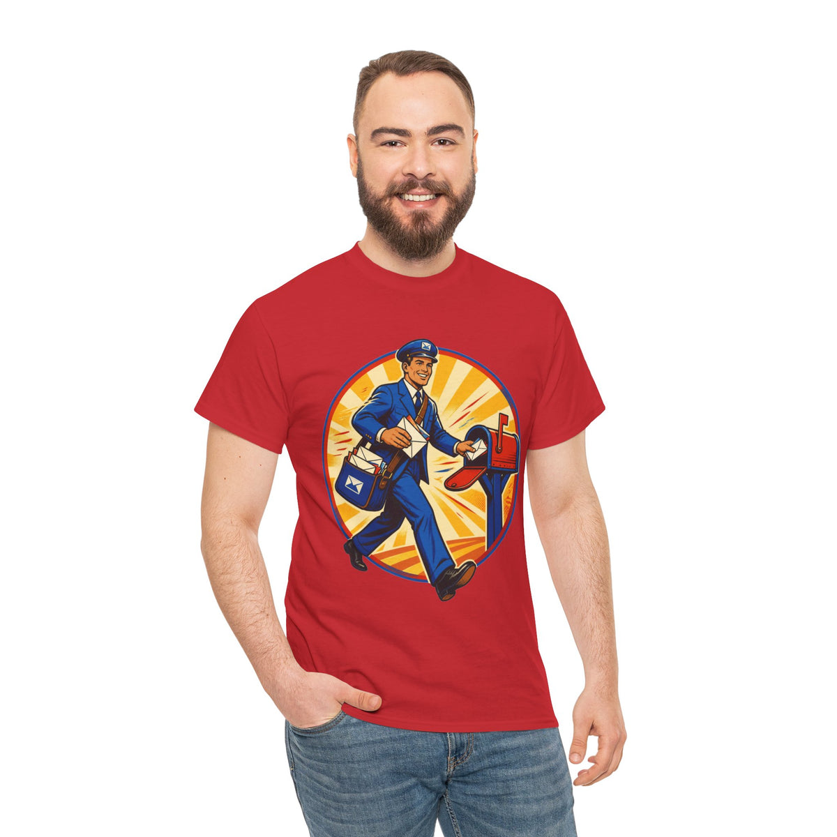 Male Mail Carrier Retro Tribute Tee