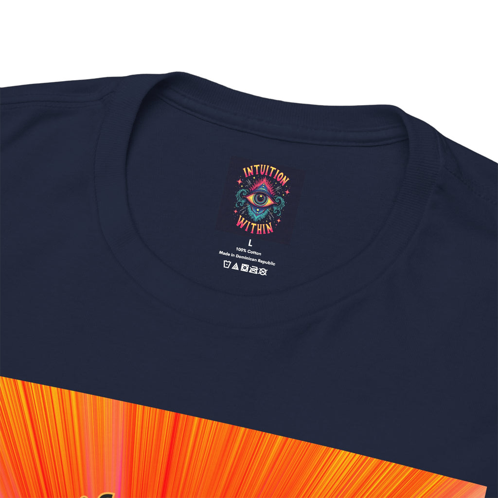 Tree of Life Sacred Geometry Tee – Orange Front Print | Intuition Within