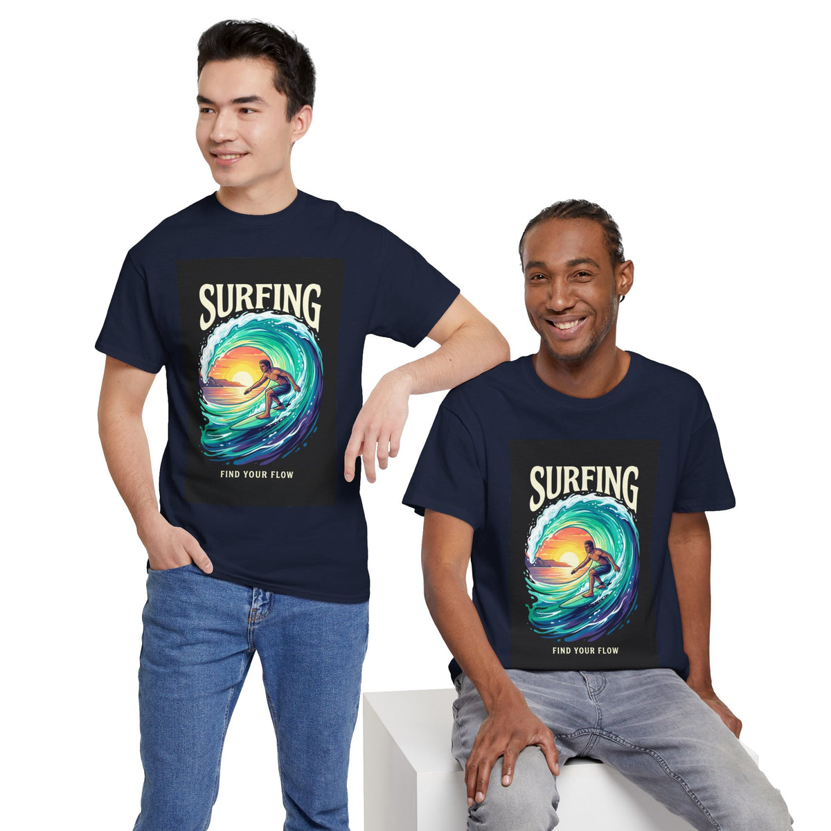 Find Your Flow Surfing T-Shirt | Ocean Adventure