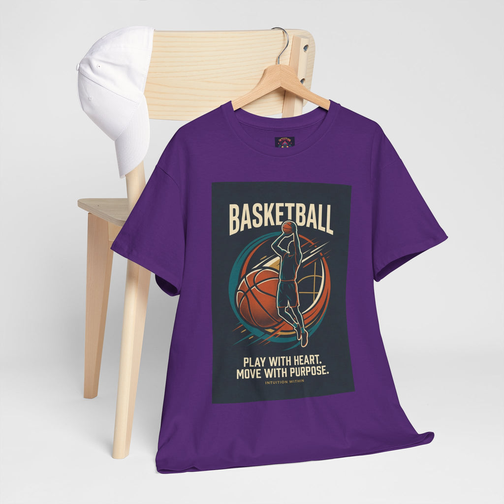 Play with Heart, Move with Purpose Basketball T-Shirt