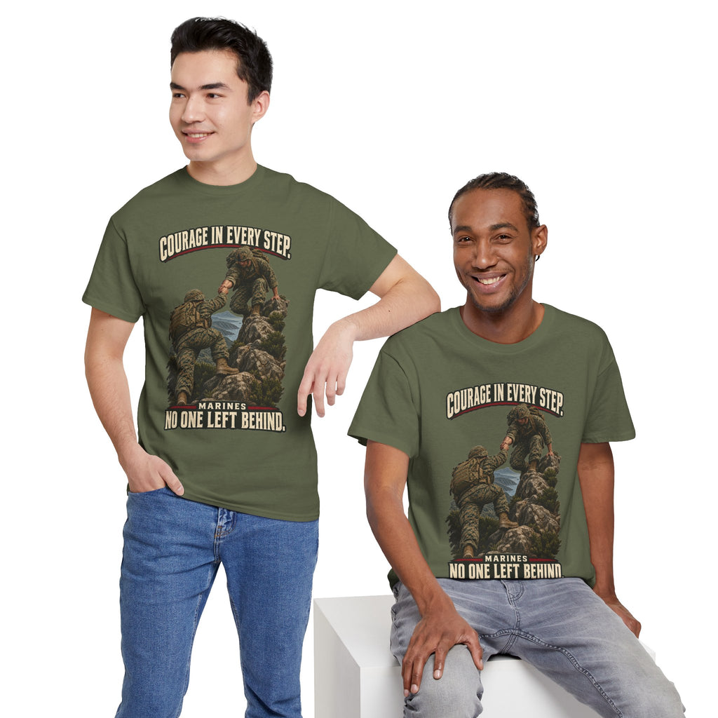 Courage in Every Step T-Shirt | Marines Tribute