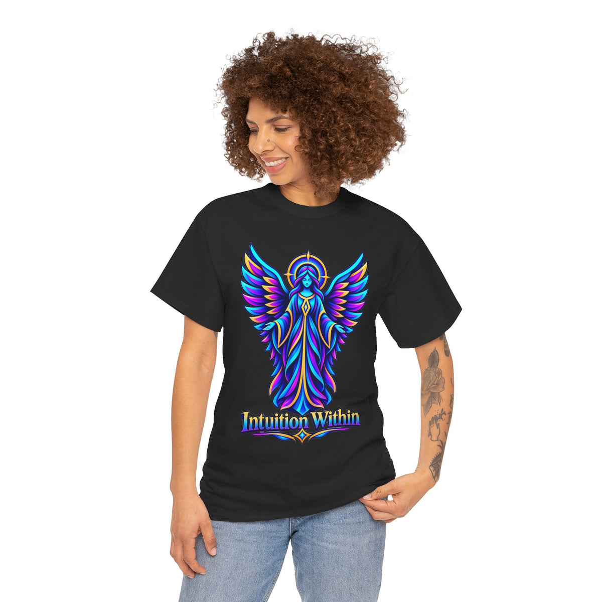 Intuition Within Angel Wings T-Shirt | Trust Your Inner Voice