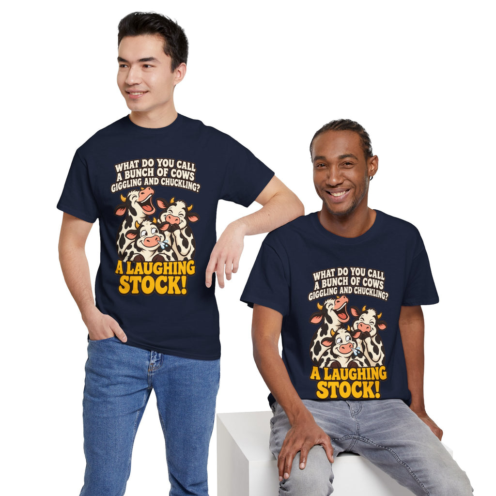 A Laughing Stock Cow Pun T-Shirt