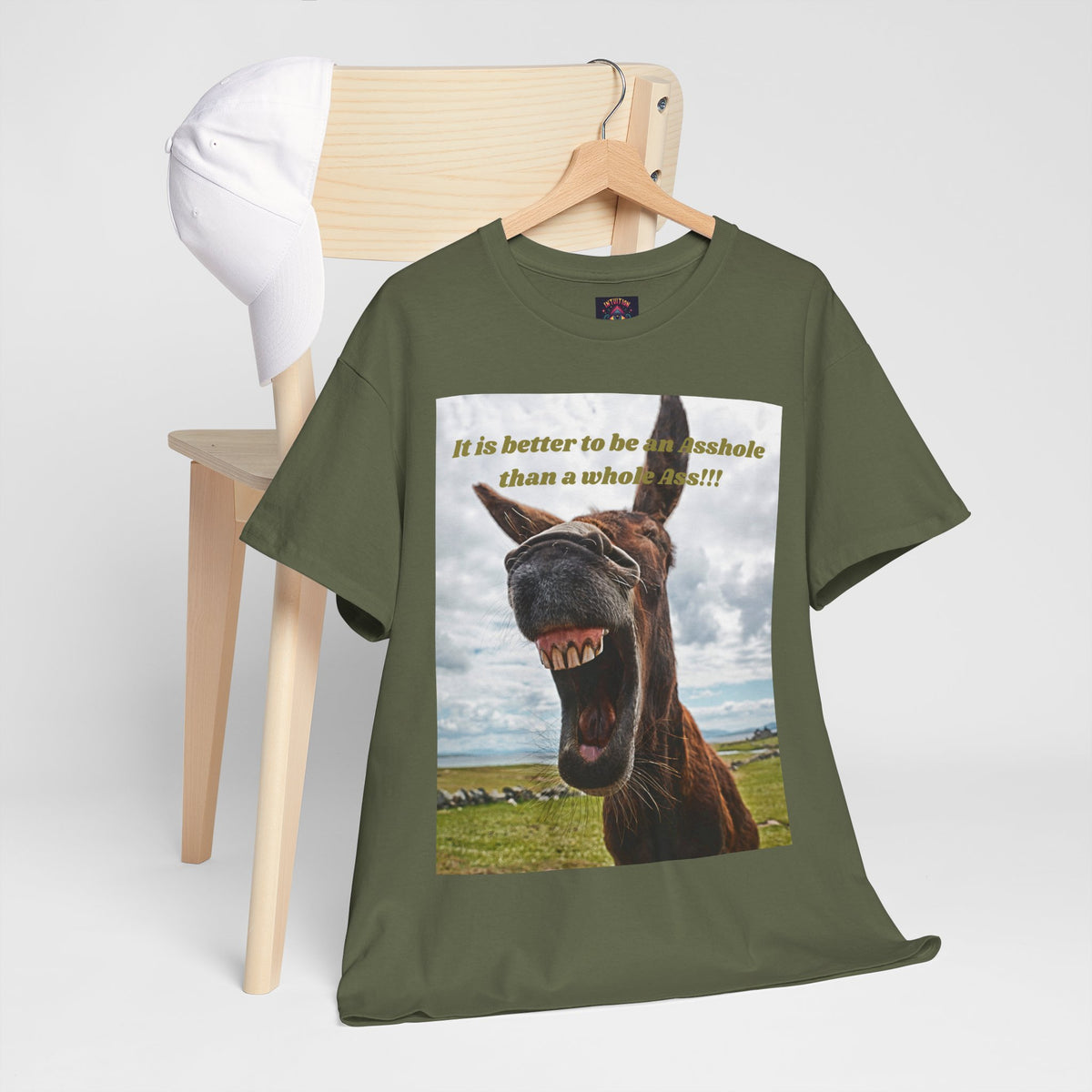 Better Than a Whole Ass Donkey Humor Tee – Front Print | Intuition Within