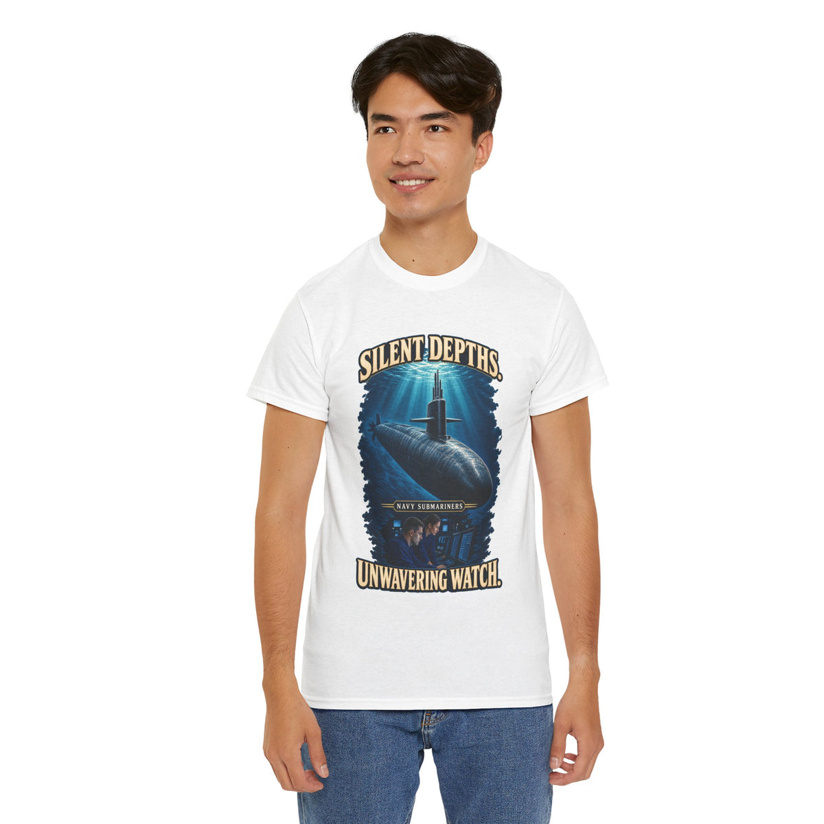 Silent Depths, Unwavering Watch T-Shirt | Submariner Tribute