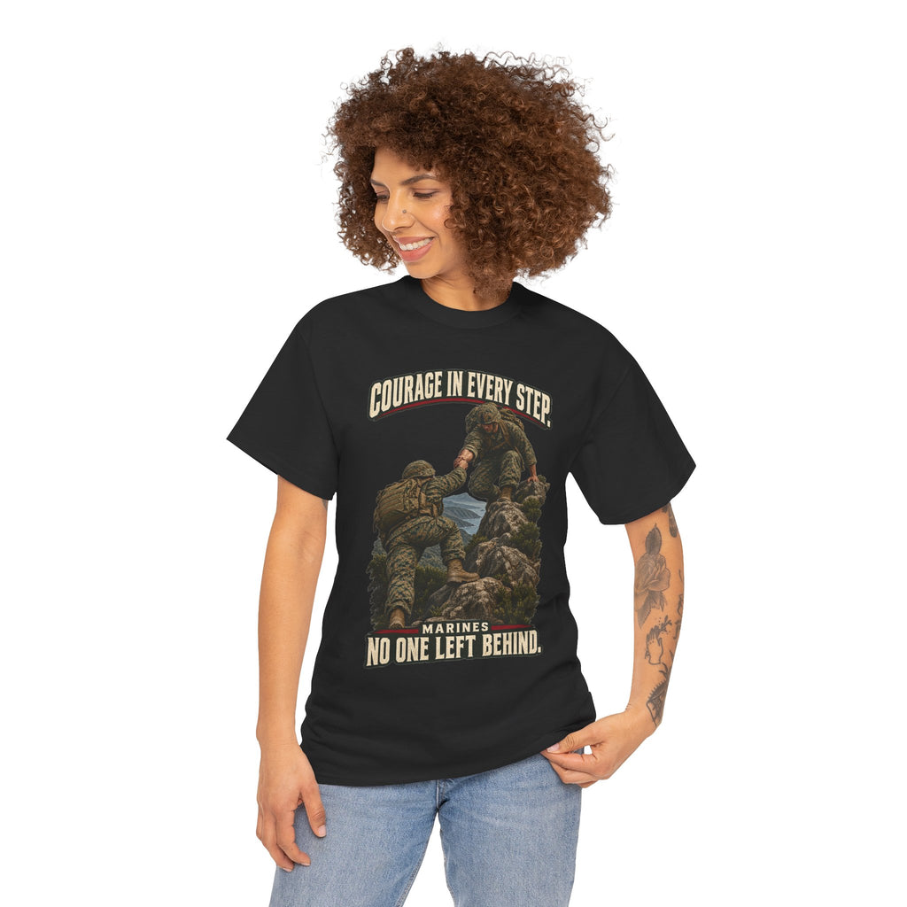 Courage in Every Step T-Shirt | Marines Tribute