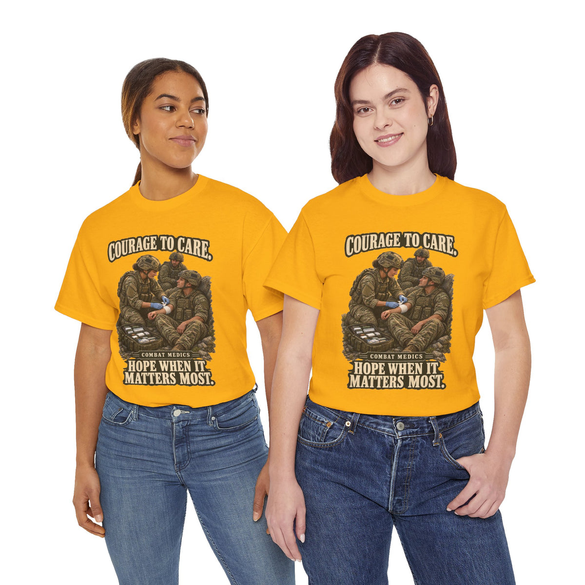Courage to Care Combat Medic T-Shirt | Military Tribute