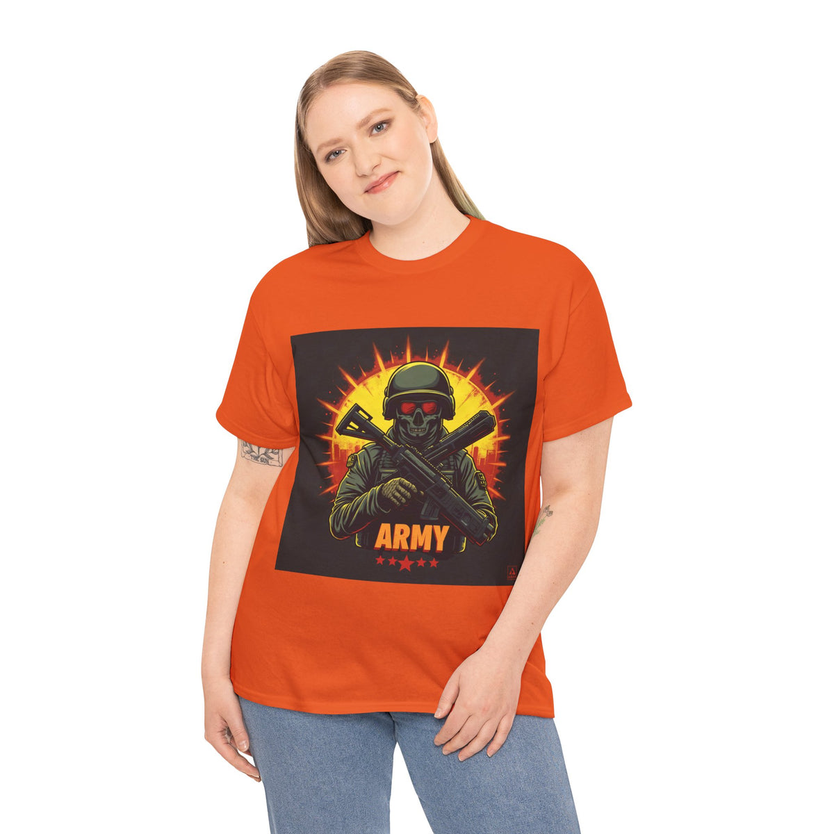 Army Skull Graphic T-Shirt