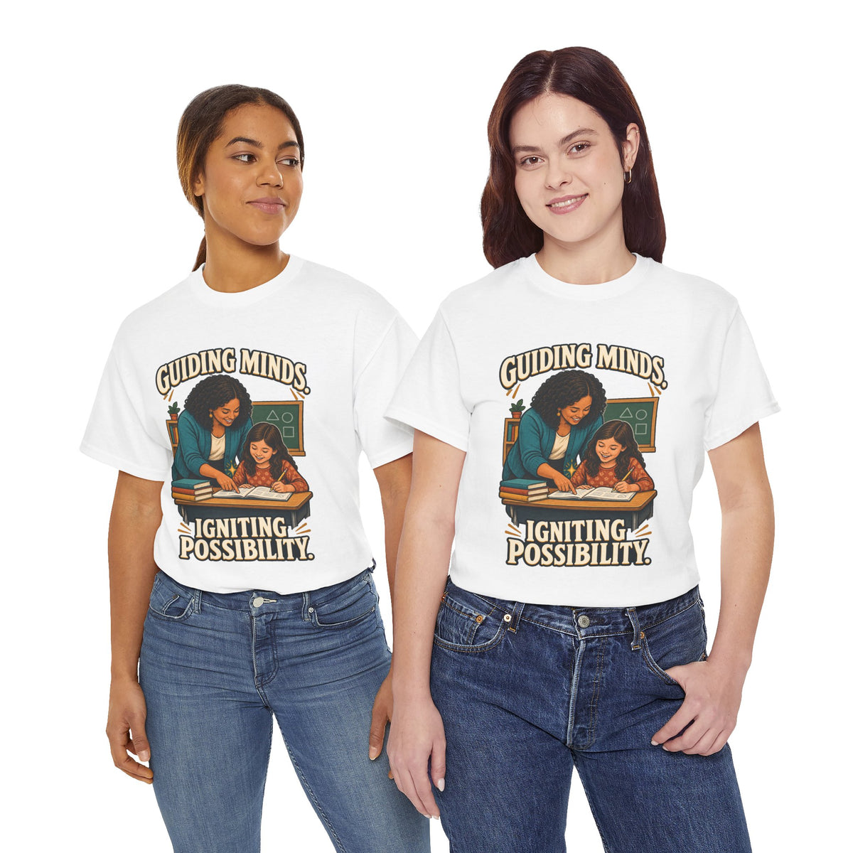 Guiding Minds, Igniting Possibility T-Shirt | Teacher Tribute