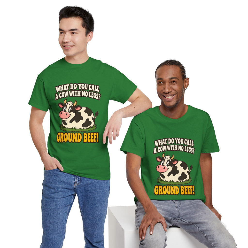 Ground Beef Cow Pun T-Shirt | Dad Joke Humor