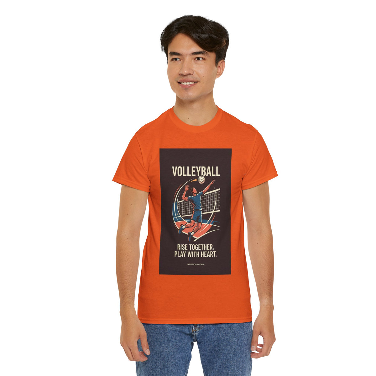 Rise Together, Play with Heart Volleyball T-Shirt