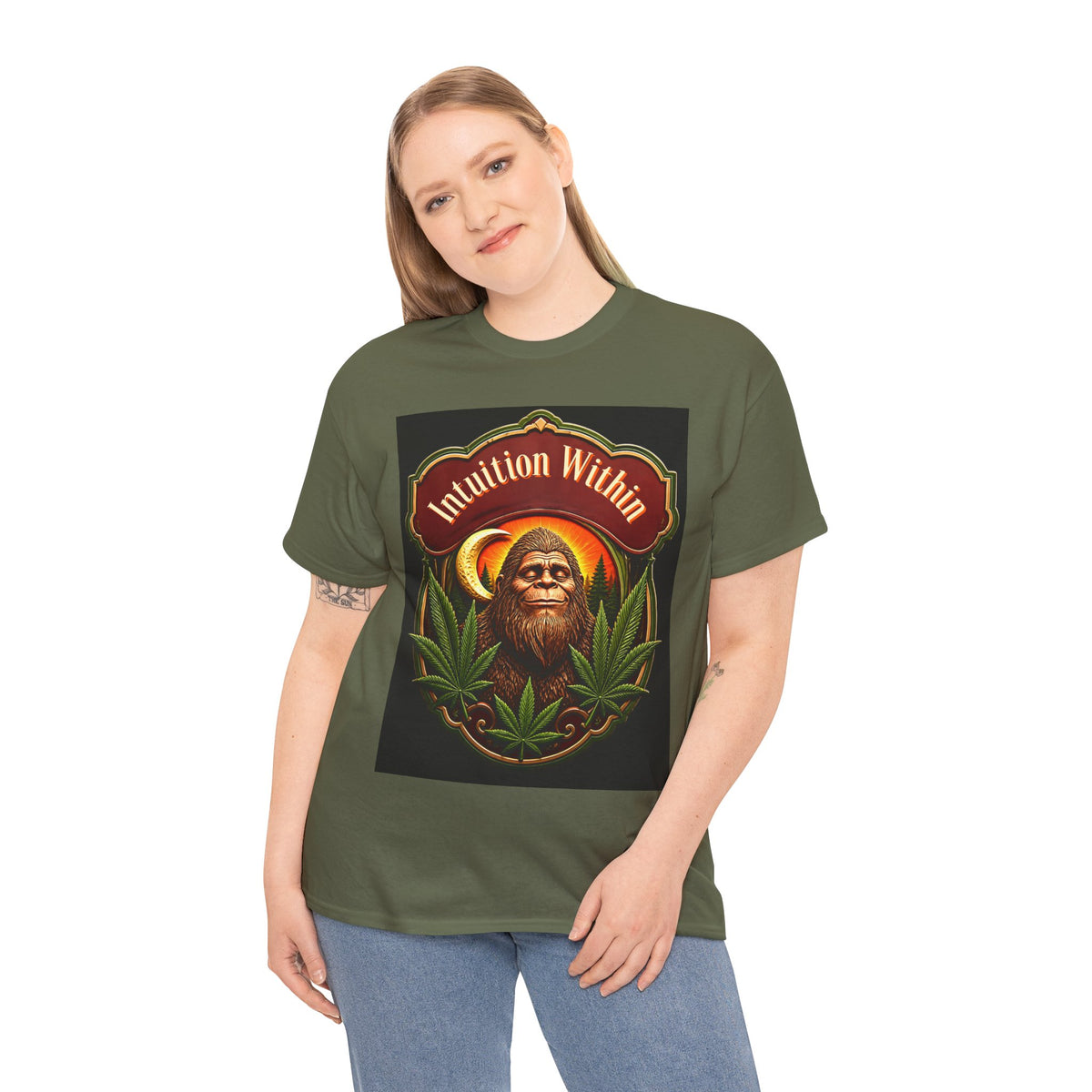 Bigfoot Crescent Moon Graphic Tee