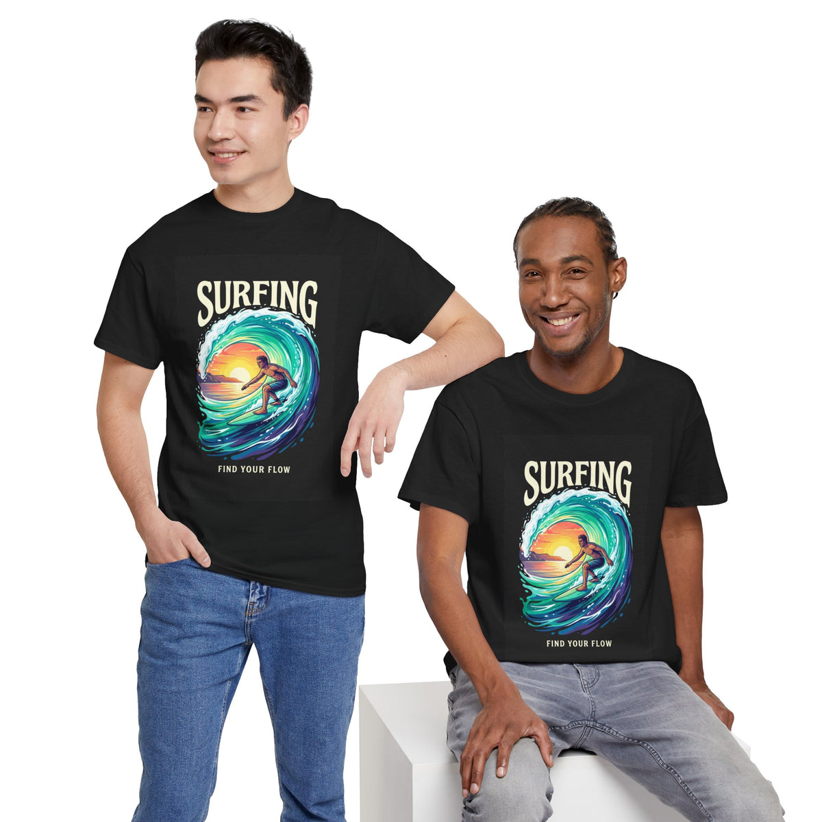 Find Your Flow Surfing T-Shirt | Ocean Adventure