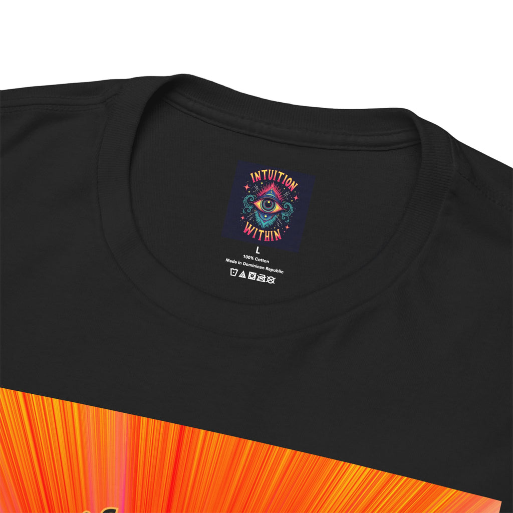 Tree of Life Sacred Geometry Tee – Orange Front Print | Intuition Within