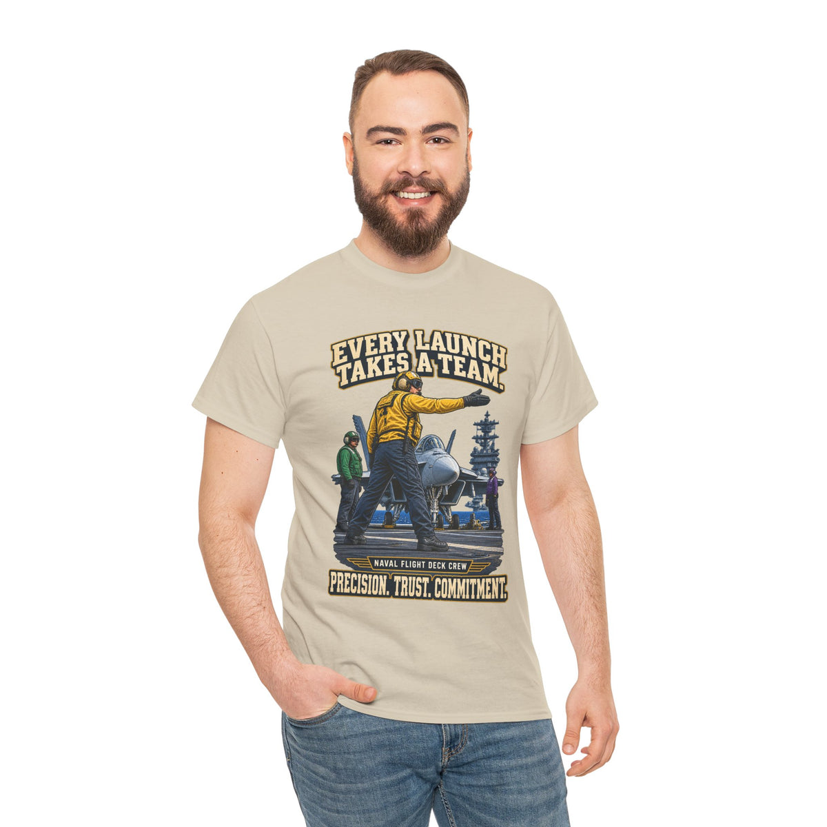Every Launch Takes a Team T-Shirt | Precision, Trust & Commitment