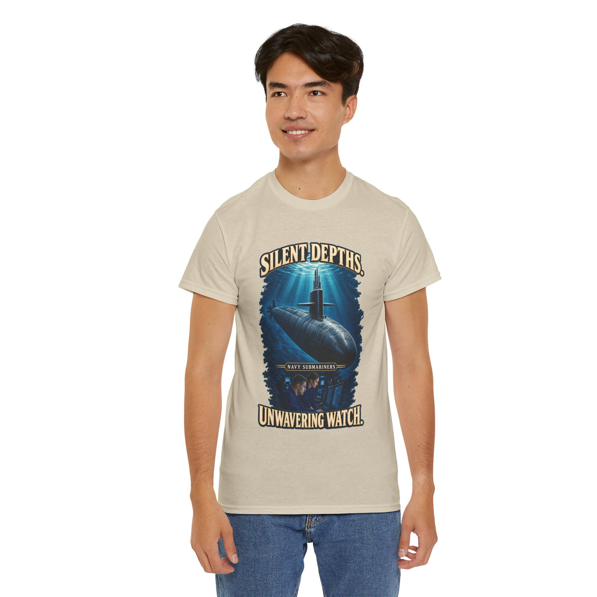 Silent Depths, Unwavering Watch T-Shirt | Submariner Tribute
