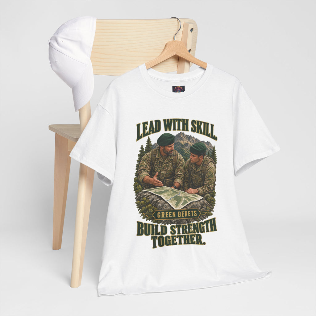 Green Berets Tribute T-Shirt | Lead with Skill, Build Strength Together