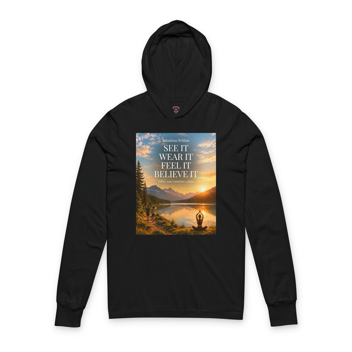 Intuition Within Signature Hooded Long Sleeve Tee | Believe It