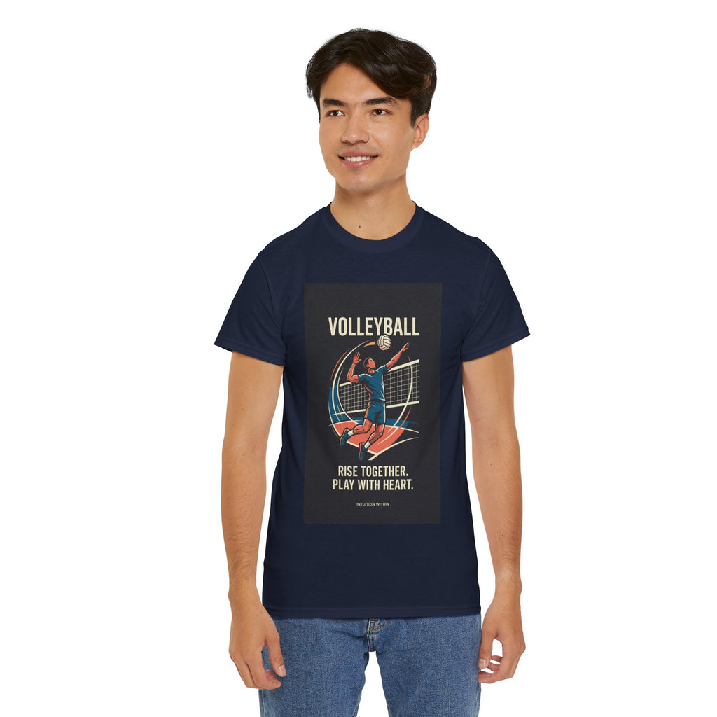 Rise Together, Play with Heart Volleyball T-Shirt