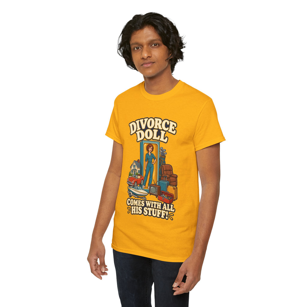 Comes With All His Stuff Funny Divorce T-Shirt