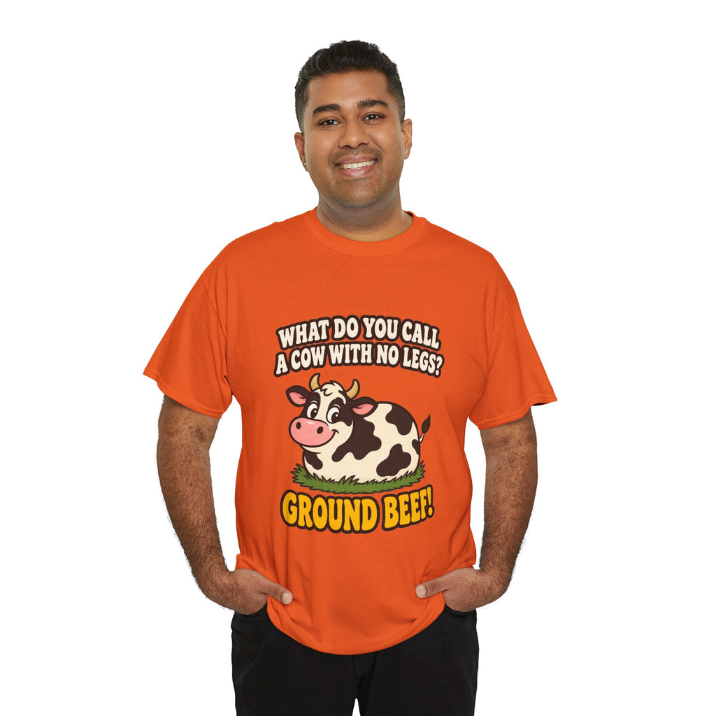 Ground Beef Cow Pun T-Shirt | Dad Joke Humor