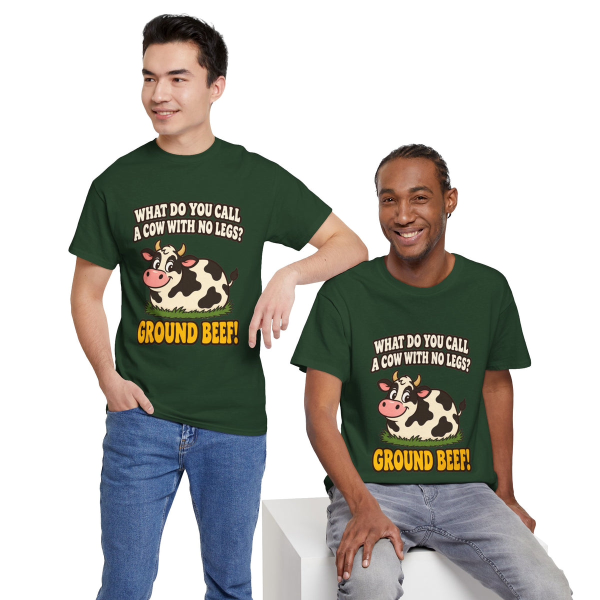 Ground Beef Cow Pun T-Shirt | Dad Joke Humor