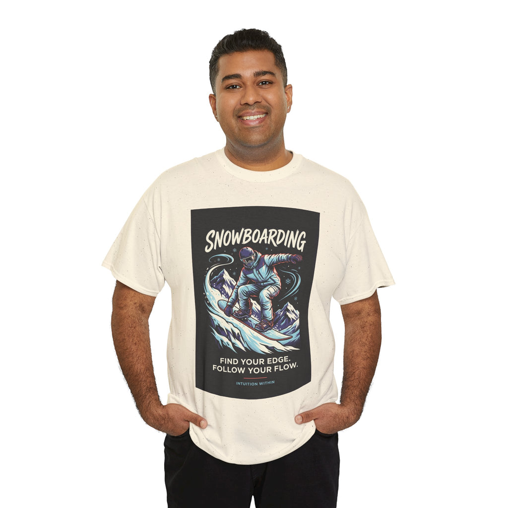 Find Your Edge, Follow Your Flow Snowboarding T-Shirt