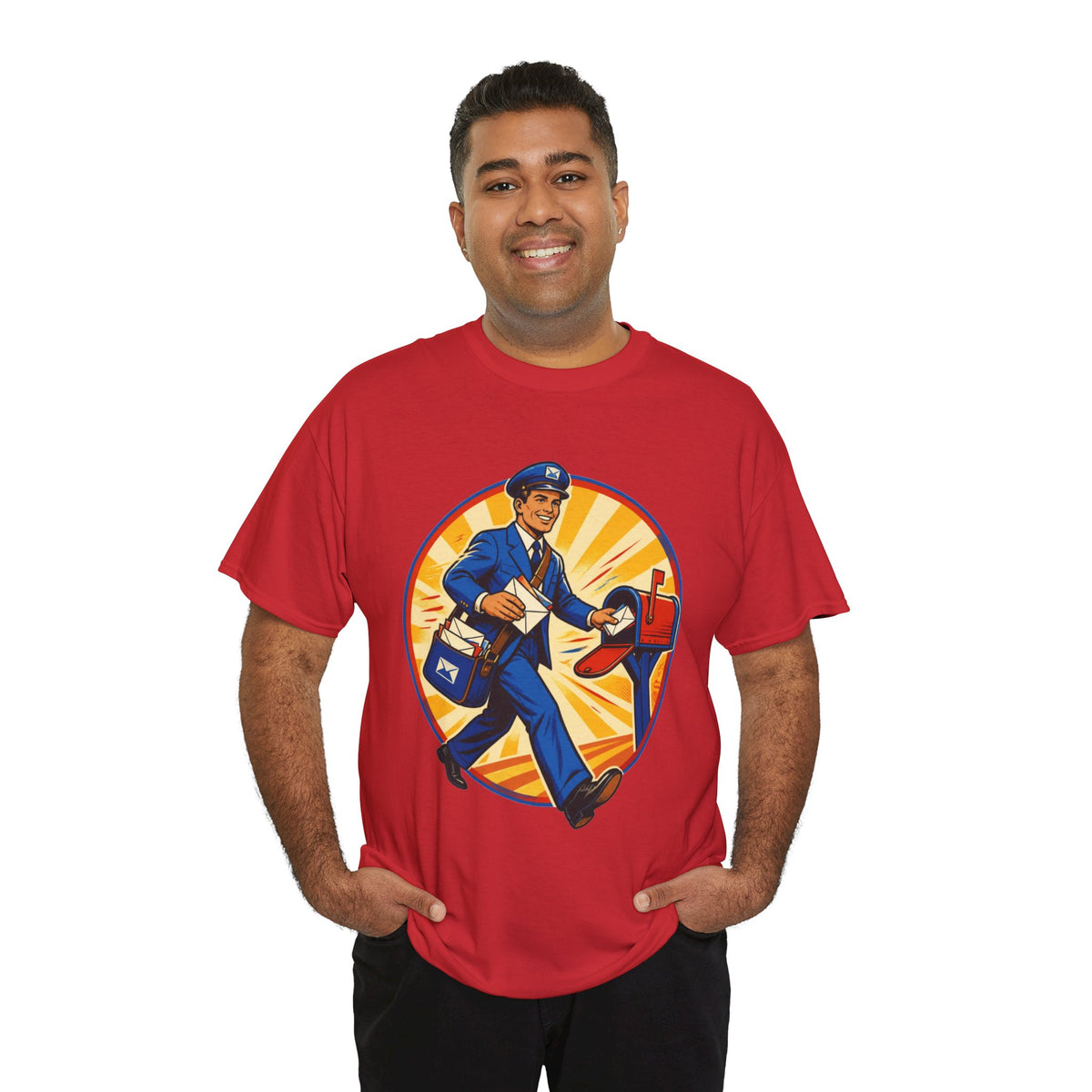 Male Mail Carrier Retro Tribute Tee