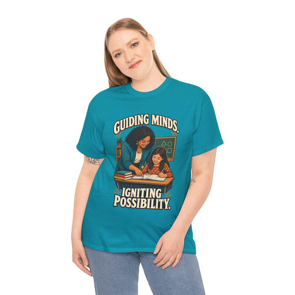 Guiding Minds, Igniting Possibility T-Shirt | Teacher Tribute