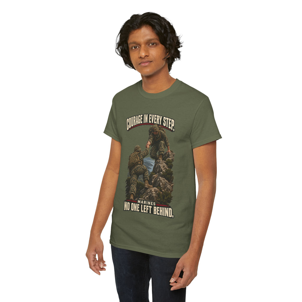 Courage in Every Step T-Shirt | Marines Tribute